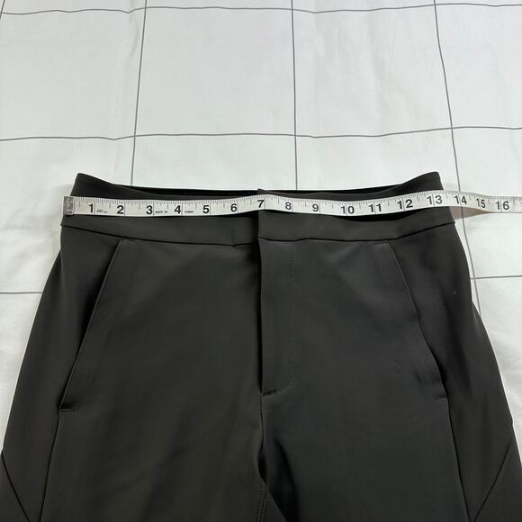 Athleta Pants Womens 2 Arbor Olive Green Stellar Flare Trouser Zip Ankle Commute - Picture 9 of 14